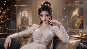 轻奢国风二次元美少女
