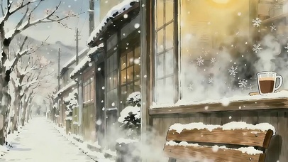 雪景带鱼屏双屏