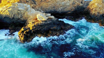 4K唯美海岸海浪