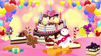 欢乐过生日卡通背景