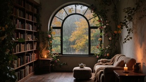 【雨景】安静的书房