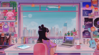 女孩坐在窗前，小女孩，现代卧室