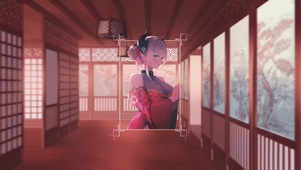 庭院少女