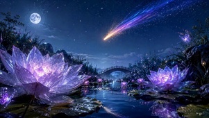 月夜流星花境