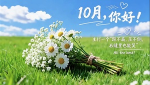 10月壁纸-坚强小雏菊