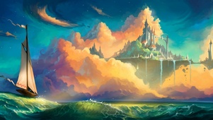 唯美治愈仙境风景
