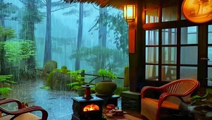 治愈山中小雨4K