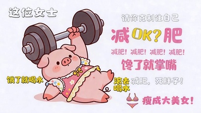 请克制自己 控猪瘾