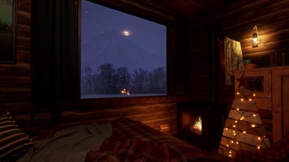 舒适窗外风雪夜