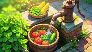 夏日的清新果蔬（治愈水声）
