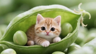 豆荚里的喵精灵