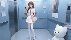 电梯里的女孩
