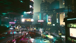 赛博城市夜景