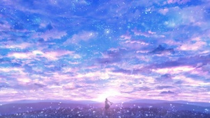 紫色天空