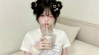 可爱奶茶小妹
