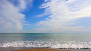 宁静的沙滩海浪声