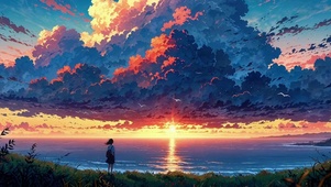 夏天的夕阳