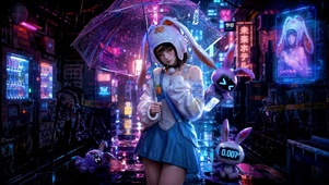 伞下的赛博兔子-赛卡卡