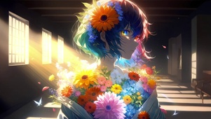花朵女孩