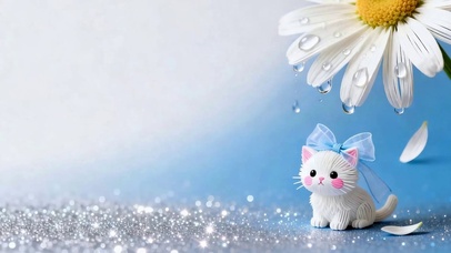 雨天可爱猫咪