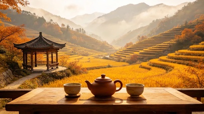 秋天梯田