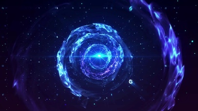 太空中的烟雾光波