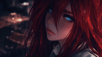 雨中女孩
