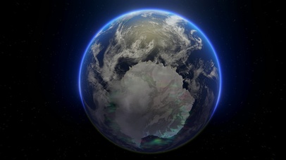 4k太空看地球极光