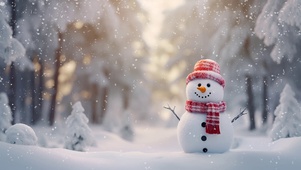 可爱雪人