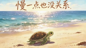 乌龟与沙滩