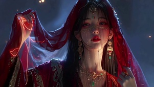 红纱拂夜