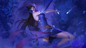 蓝玫瑰美女