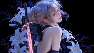 刀鸣花影冷艳美人