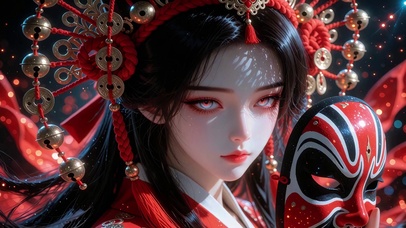 红妆美女壁纸
