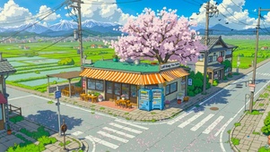 乡村路口商店