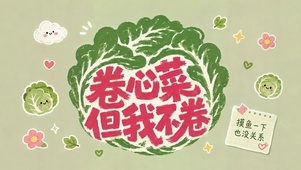 卷心菜但我不卷治愈壁纸