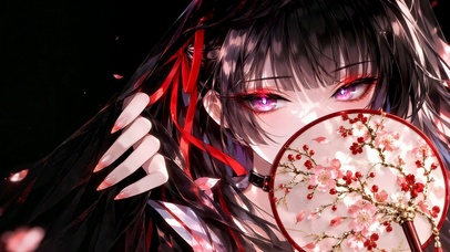 红樱团扇美少女-千咲