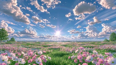 治愈花海壁纸