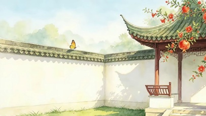石榴树下