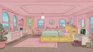 粉色温馨小屋