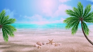 夏日沙滩