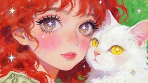 女孩与猫咪
