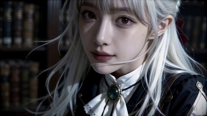银发少女