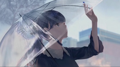 雨中少女