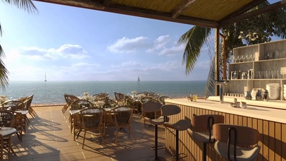 放松海边咖啡厅