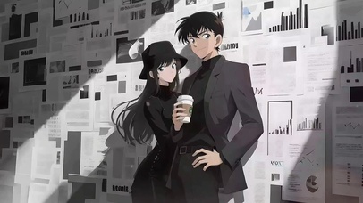 新一と蘭のハネムーン