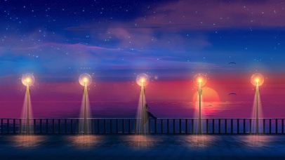 4K唯美治愈大海日出