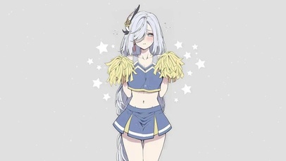 啦啦队冷白