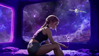 星际抽烟女孩