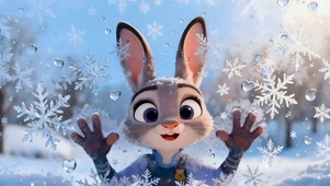 情侣壁纸-冰窗花朱迪